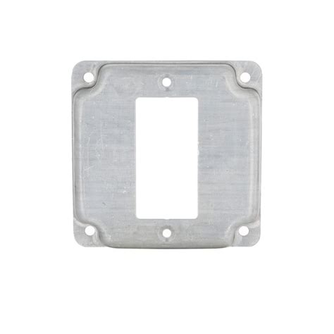 hubbell raco 1-gang square metal electrical box cover|square electrical box covers.